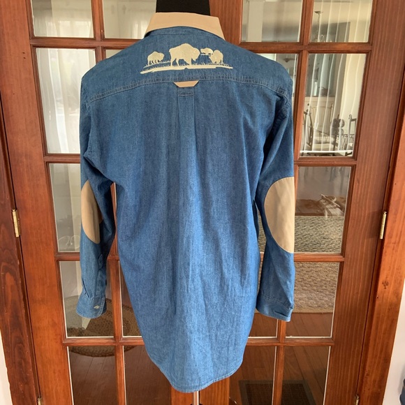 Canadian Outdoors Denim Bison Shirt - Picture 8 of 11